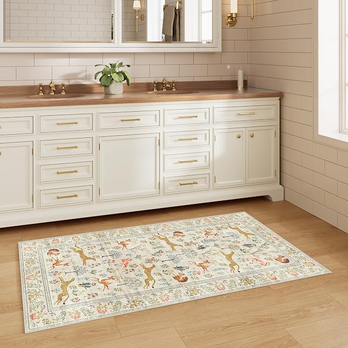 DUKINO 2x4 Rug for Hallway, Washable Kitchen Runner Rug - Image 7