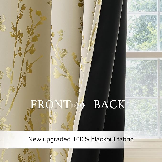 NICETOWN Blackout Light Beige Kitchen Valances Decor - Image 8