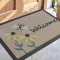 DEXI Front Door Mat Outside Entrance Welcome, Froral Entryway Doormat Dirt by DEXI