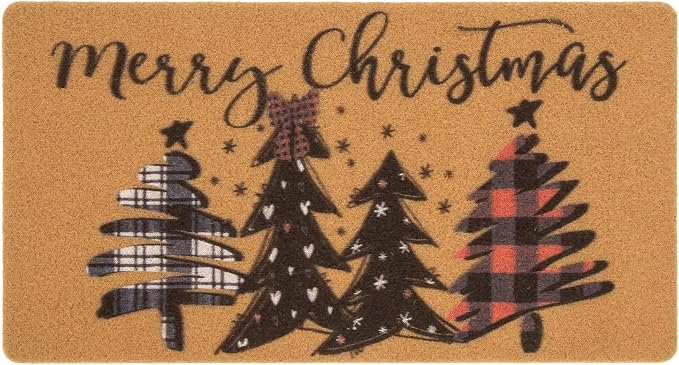 FGSS Winter-Christmas-Trees Welcome-Doormat by FGSS