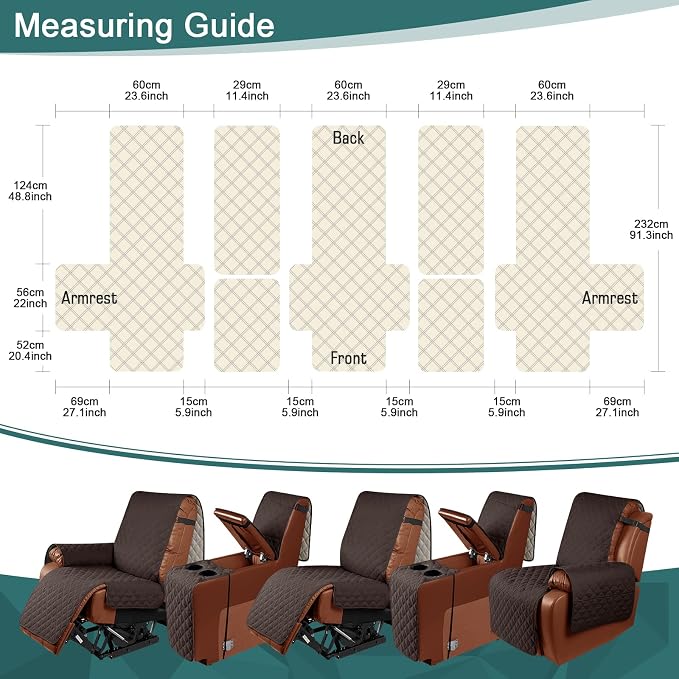 Ruaozz Waterproof Recliner Sofa Cover - Image 2