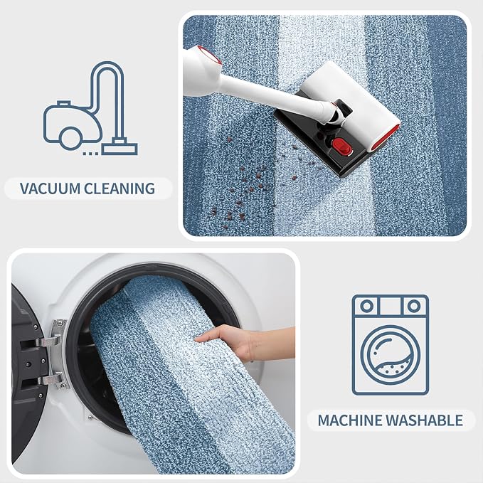 Kitinjoy Indoor Outdoor Door Mat, 47x20 Non-Slip Absorbent Dirt Trapper - Image 5