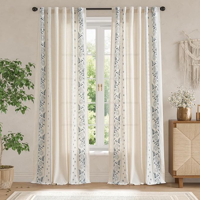 jinchan Winslow Linen Curtains 96 inches Long - Image 3