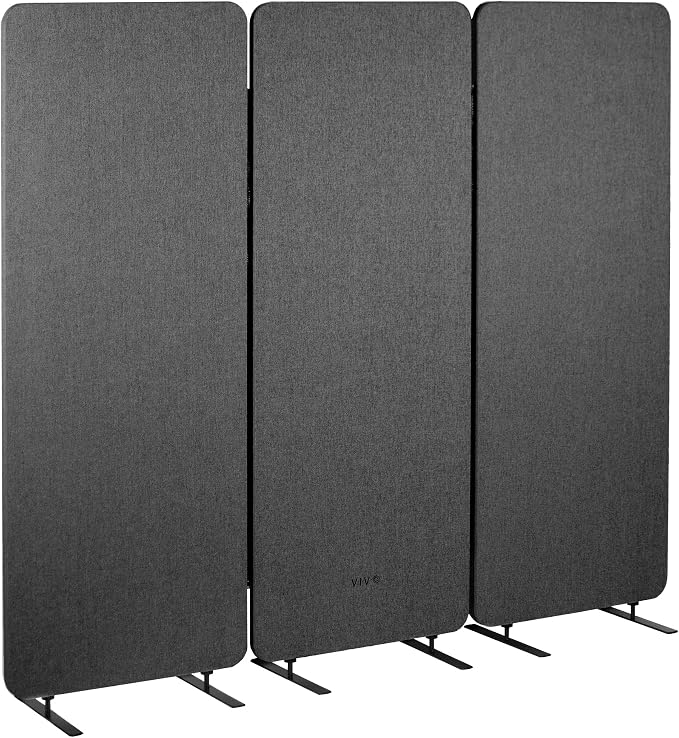 VIVO Freestanding 72 x 66 inch Privacy Panel, Cubicle Divider, Acoustic Wall by VIVO