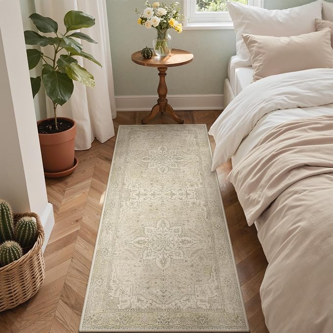 GENIMO 2X5 Washable Vintage Runner Rug - Image 2