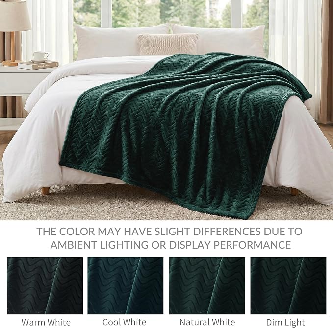 Exclusivo Mezcla Queen Blanket for Bed, Cozy Lightweight Fleece Blankets for - Image 5
