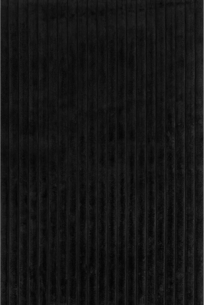 Nuloom SuperiorWash Collection Kai Charcoal, Fluffy and Cozy, High Traffic - Image 4