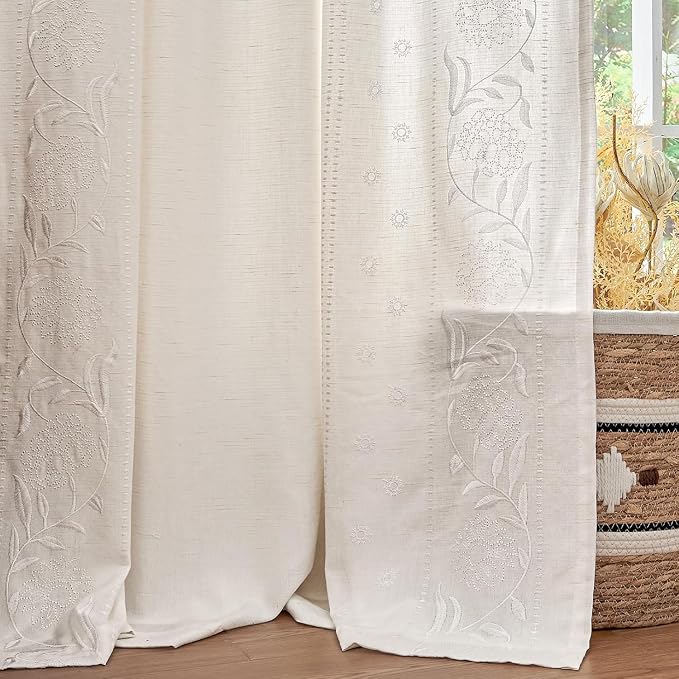 jinchan Winslow Lined Linen Curtains - Image 2