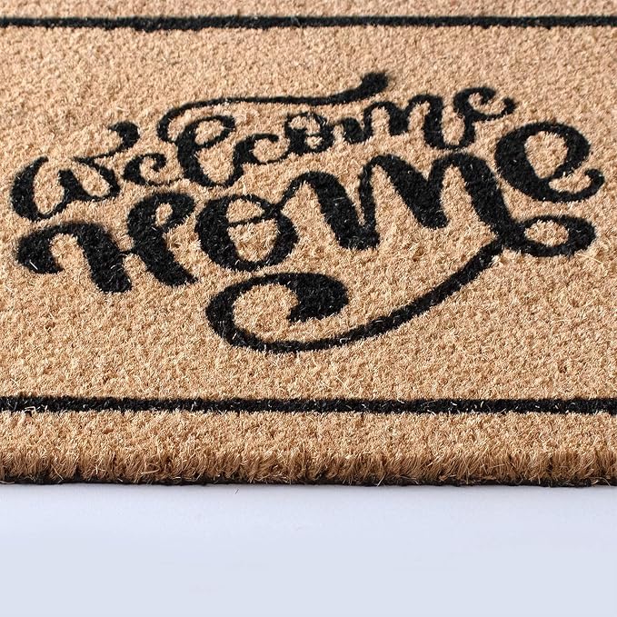 LuxUrux Welcome Mat Outdoor Coco Coir Doormat, - Image 9