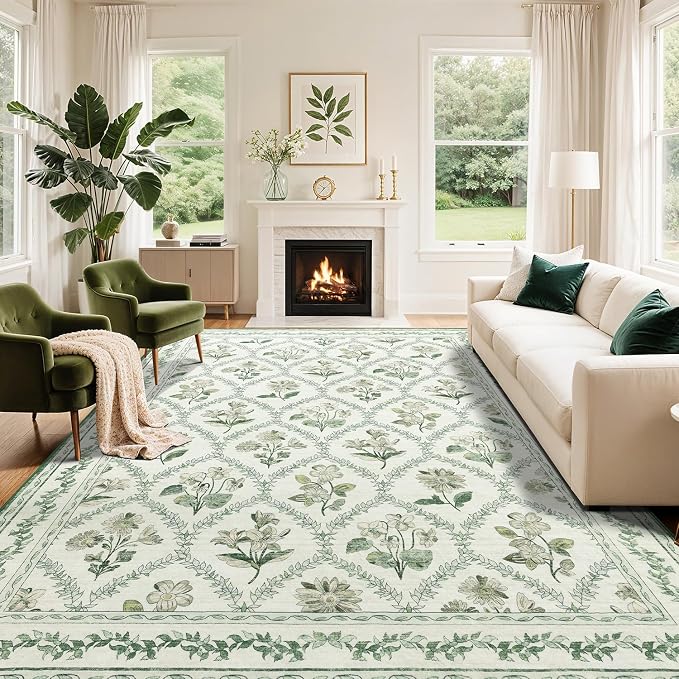 LIANLAM Washable Rug Area Rugs for Living Room by LIANLAM