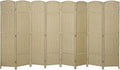 HOMCOM Room Divider, 8 Panel Folding Privacy Screen, 5.6' Tall Freestanding by HOMCOM