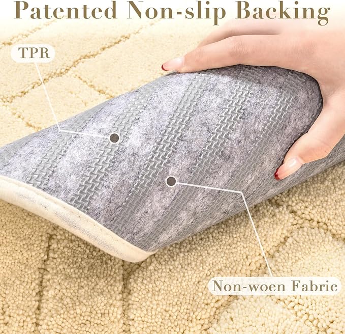hicorfe Indoor Doormat, Front Back Door Mat Rubber Backing Non Slip Door Mats - Image 4