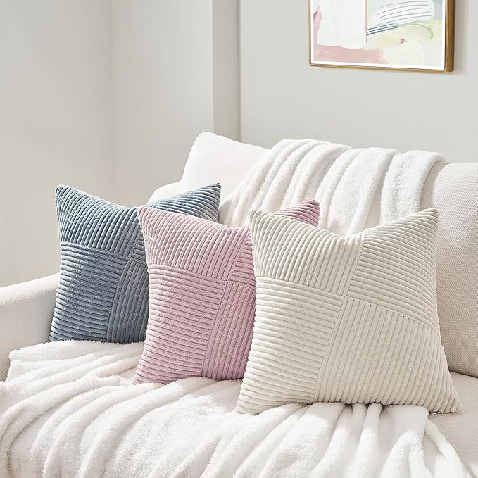 Topfinel Dusty Blue Decorative Throw Pillow Covers 12x12 Set of 2, Soft - Image 7