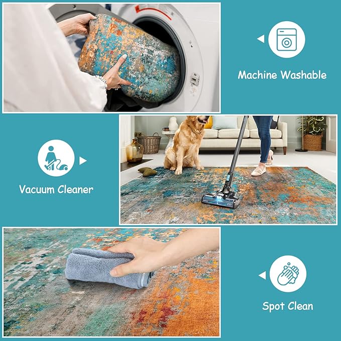 Lahome Modern Abstract 6ft Round Rug - Image 4