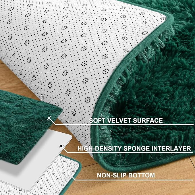 Merelax Soft Fluffy Area Rug for Living Room Bedroom, 2x8 Runner Rug for Hallway - Image 6