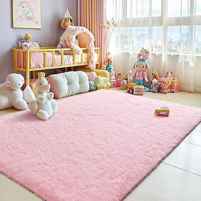 Merelax Modern Soft Fluffy Small Shaggy Rug by Merelax