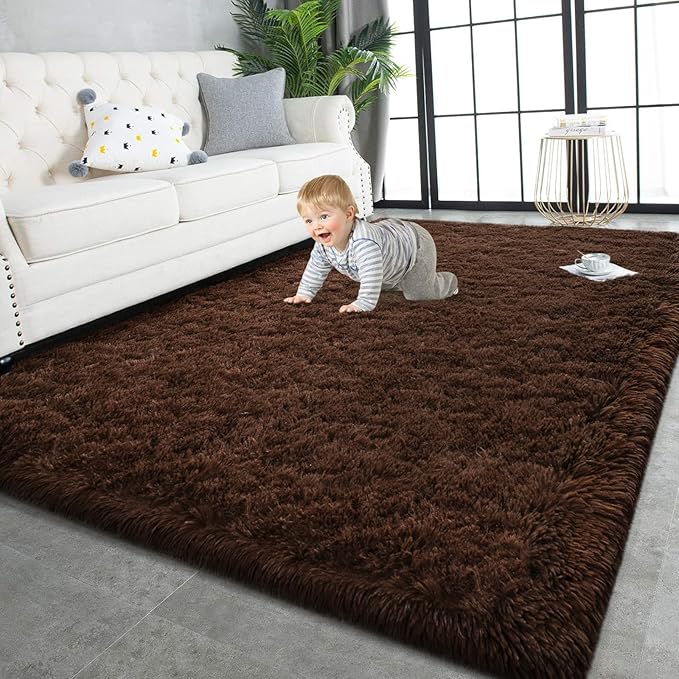 TWINNIS Super Soft Shaggy Rugs Fluffy Carpets, 9x12 Feet, Indoor Modern Plush by TWINNIS