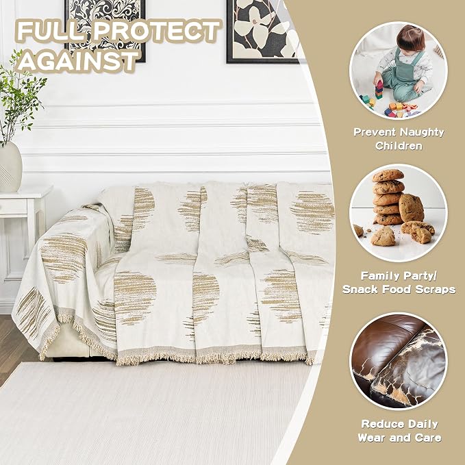 MEETSKY Couch Cover Sofa Slipcover Couch Protector Covers - Image 4
