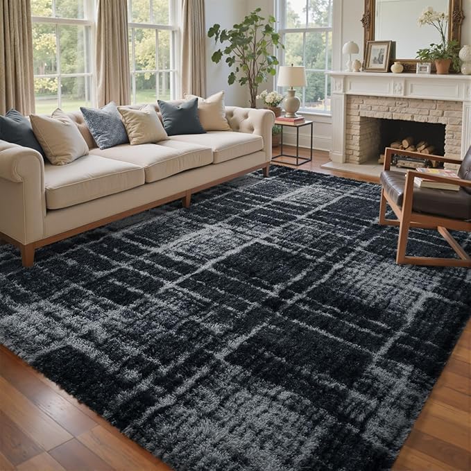 9x12 Ft Extra Large Shag Rugs for Living Room, Ultra Soft Fluffy Furry Area - Image 3