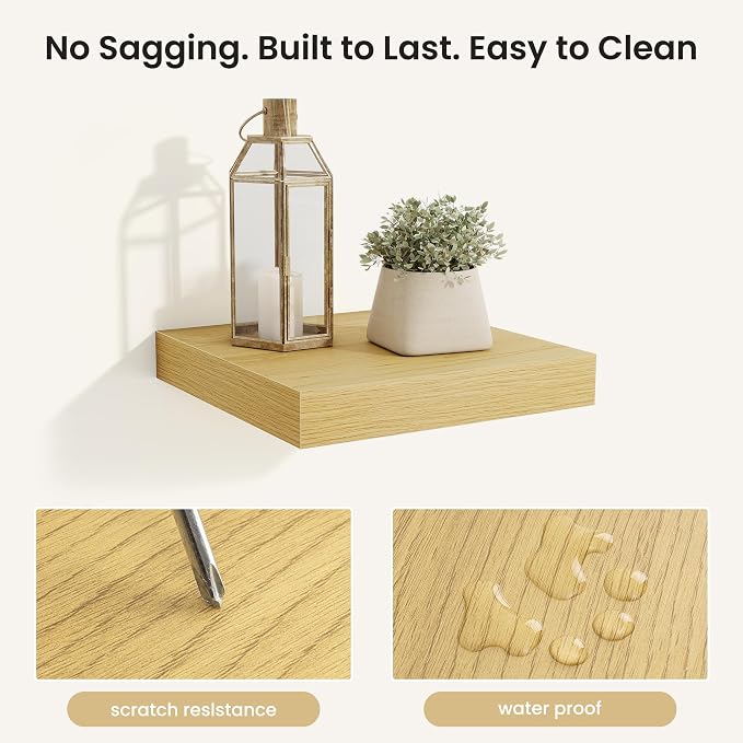 Fun Memories Rustic Wood Floating Shelves - Image 4