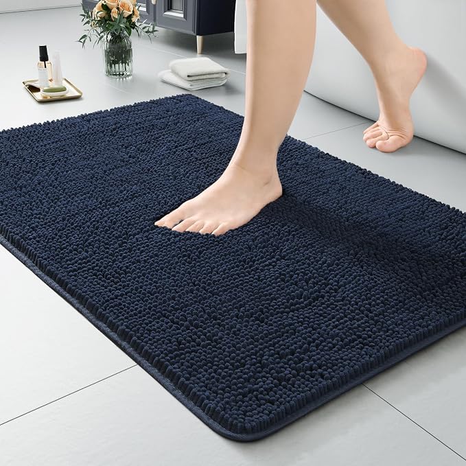 LOCHAS Luxury Bathroom Rug Shaggy Bath Mat 24 x 36 Inch, Washable Non Slip Bath by LOCHAS