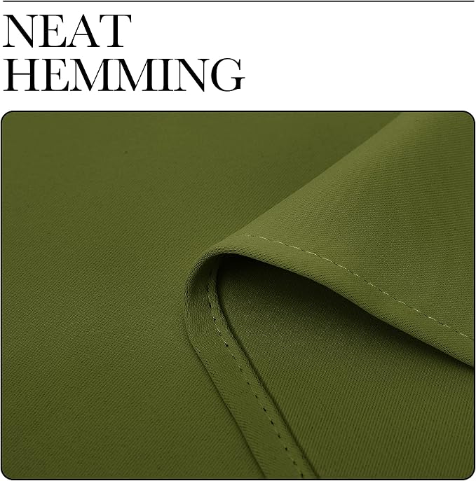 NICETOWN Olive Green Blackout Curtains 102 inches Length - Image 6