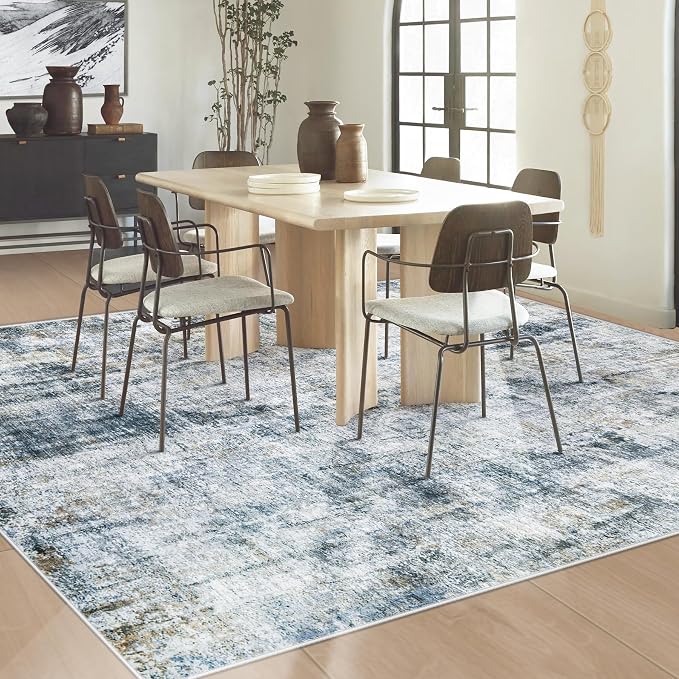 6x9 Area Rug for Living Room: Washable Abstract Soft Rugs Non Slip Modern Stain - Image 5
