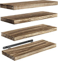AMADA HOMEFURNISHING Floating Shelves, Paulownia Wood Wall Shelves by AMADAHOMEFURNISHING