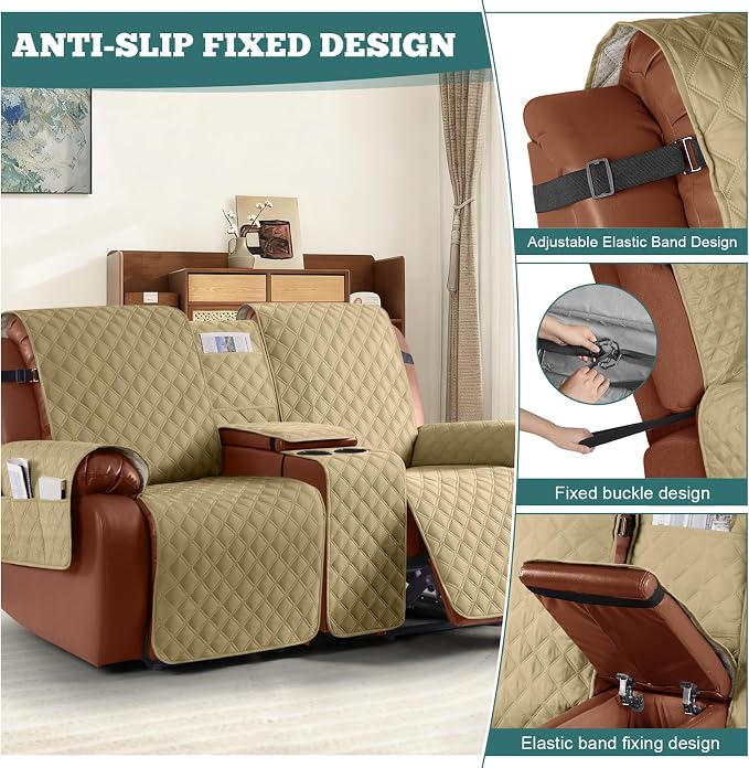Ruaozz Waterproof Loveseat Recliner Cover - Image 6