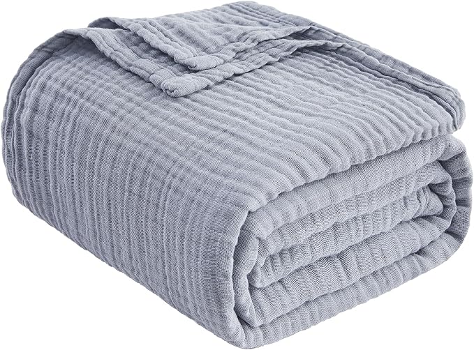 EMME Cotton Muslin Twin XL Blanket Breathable Gauze Blanket Soft Lightweight - Image 7