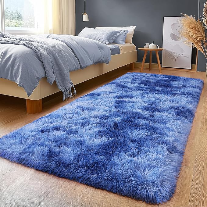 Plush Rugs for Living Room, Soft Shaggy Carpets for Living Room, Upgrade by Isdook