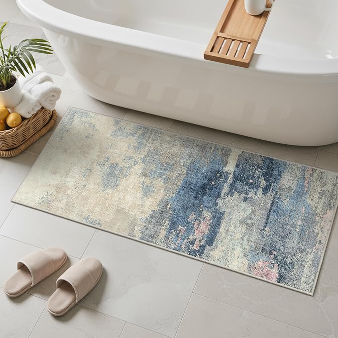 GENIMO 2X5 Washable Modern Runner Rug - Image 3