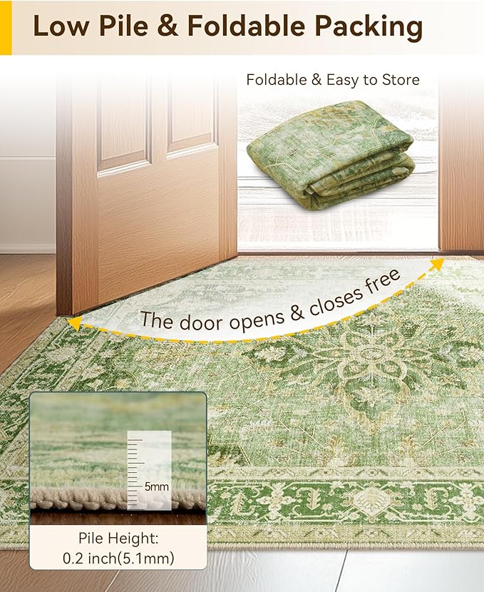 RELEANY Area Rugs 2'6''x4' Kitchen Rugs Entry Rug Small Rugs - Image 3