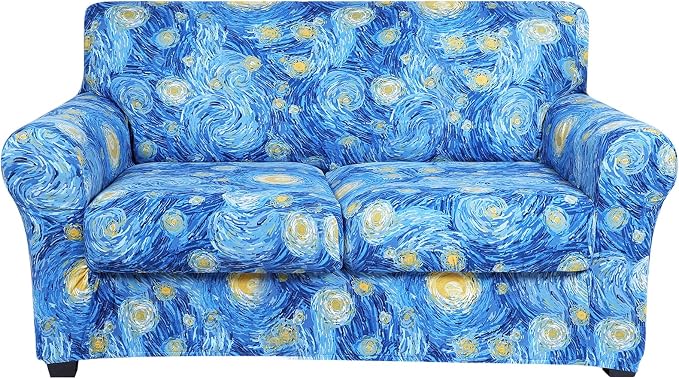 hyha Couch Cover, Loveseat Covers, Floral Pattern, 3 Pieces, Sofa Slipcovers by hyha