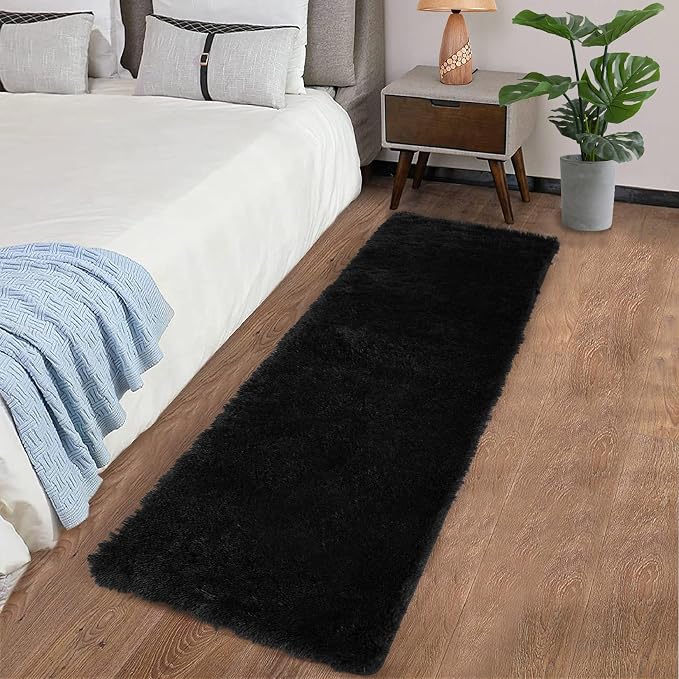 CAROMIO Runner Rug for Bedroom Living Room 2x6 Feet, Shag Fluffy Area Rugs Soft - Image 7