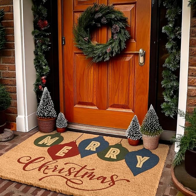 LuxUrux Extra Large Christmas Door Mat 3x5 Feet – Merry Christmas Coir Doormat - Image 6