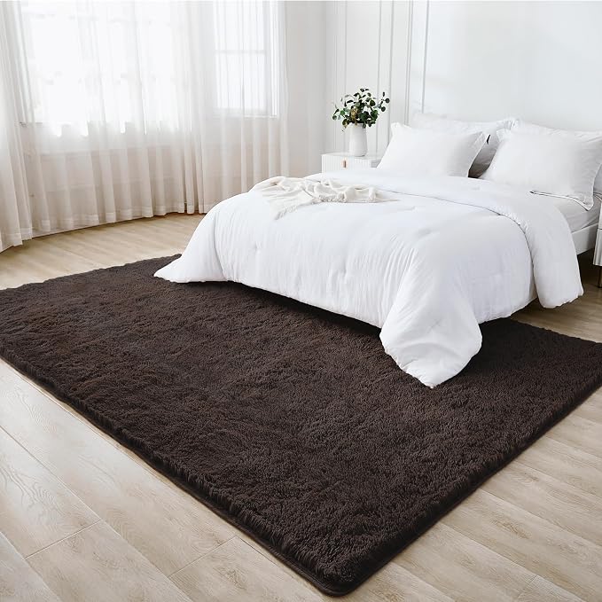 Litanika 6x9 Shag Area Rug for Living Room Bedroom, Non-Shedding Modern Indoor - Image 3