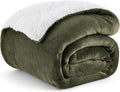Bedsure GentleSoft Sherpa Fleece Twin Size Blanket by BEDSURE
