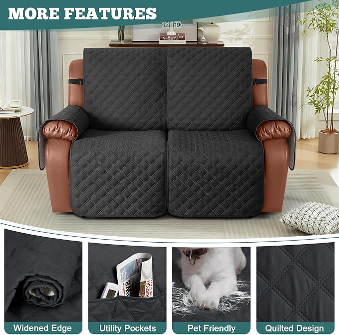 Ruaozz Waterproof Recliner Sofa Covers, 1-Piece Couch Covers - Image 5
