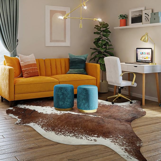 Easycozy Faux Cowhide Large Cow Print Rug - Image 4