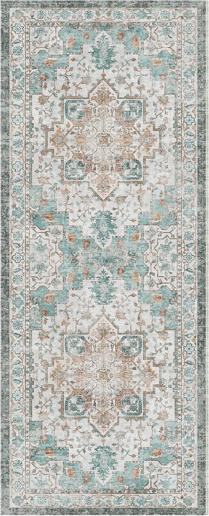 GENIMO 2x10 Runner Rugs for Hallway, Machine Washable Non Slip Vintage Rugs - Image 7