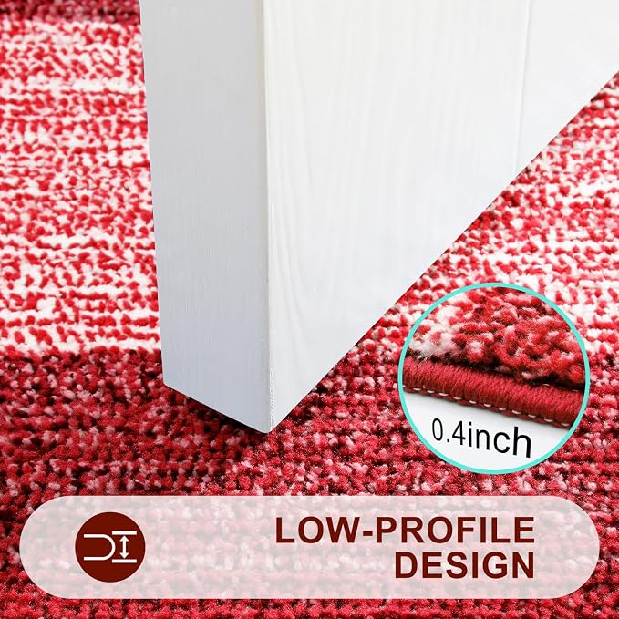 Kitinjoy Indoor Outdoor Door Mat, 71x47 Non-Slip Absorbent Dirt Trapper - Image 4