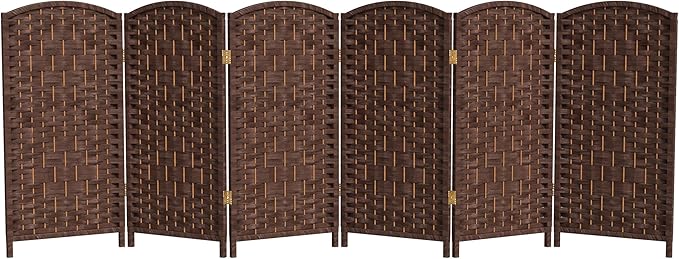 Red Lantern 3 ft. Short Diamond Weave Fiber Folding Screen by RedLantern