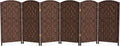 Red Lantern 3 ft. Short Diamond Weave Fiber Folding Screen by RedLantern