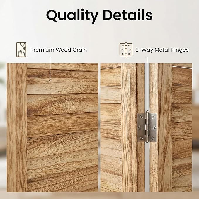 Bluecat 4 Panel Folding Room Divider - Image 4
