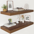 Vivelove Wide Floating Shelves for Wall 12 Inch Deep, 2 Inch Thick Shelf for by VIVELOVE