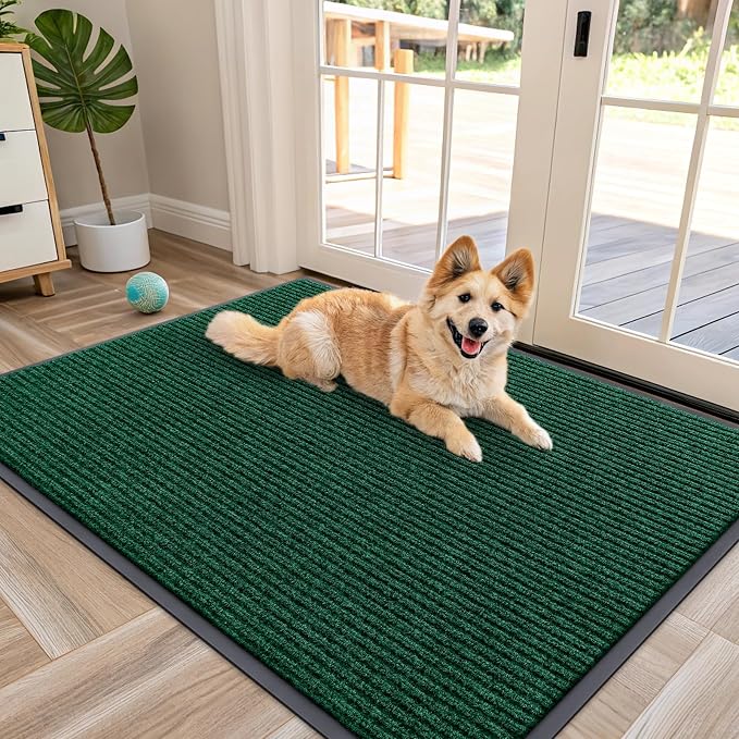 OLANLY Front Door Mat Indoor Outdoor Entrance, Waterproof Heavy Duty Doormat by OLANLY