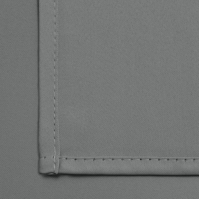 Yakamok Grey Blackout Curtains for Bedroom, Light Blocking Thermal Insulated - Image 5