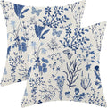 AEIOAE Summer Pillow Covers 18x18 Inch Set of 2, Seasonal Floral Outdoor by AEIOAE