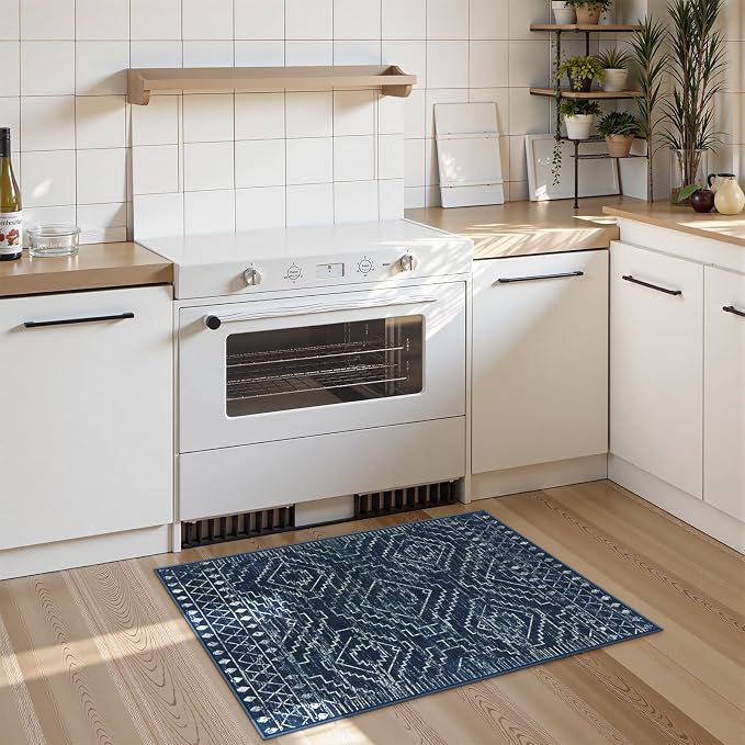 Wonnitar Moroccan Bathroom Rug, Washable 2x3 Small Bath Mat, Boho Tribal Soft - Image 7